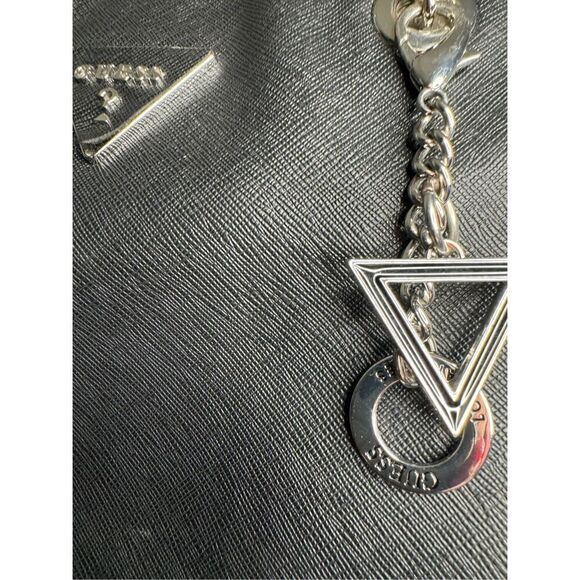 Y2k black leather chain strap handbag purse - guess - Picture 2 of 10